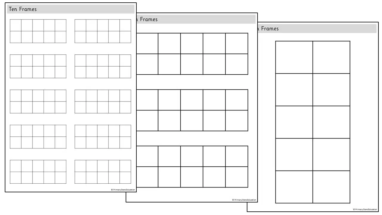 Free Printable Blank 10 Frames