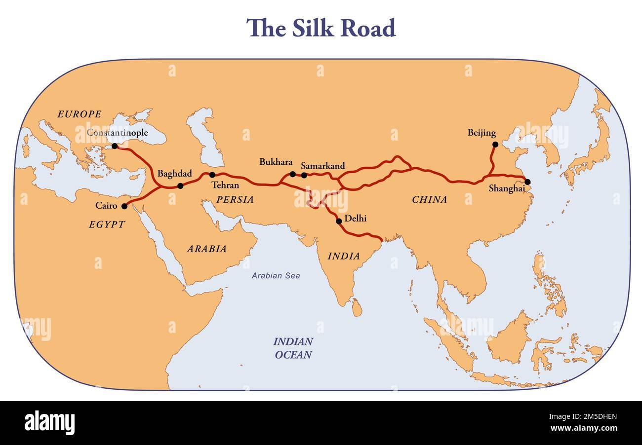The Silk Route Cut Out Stock Images amp Pictures Alamy