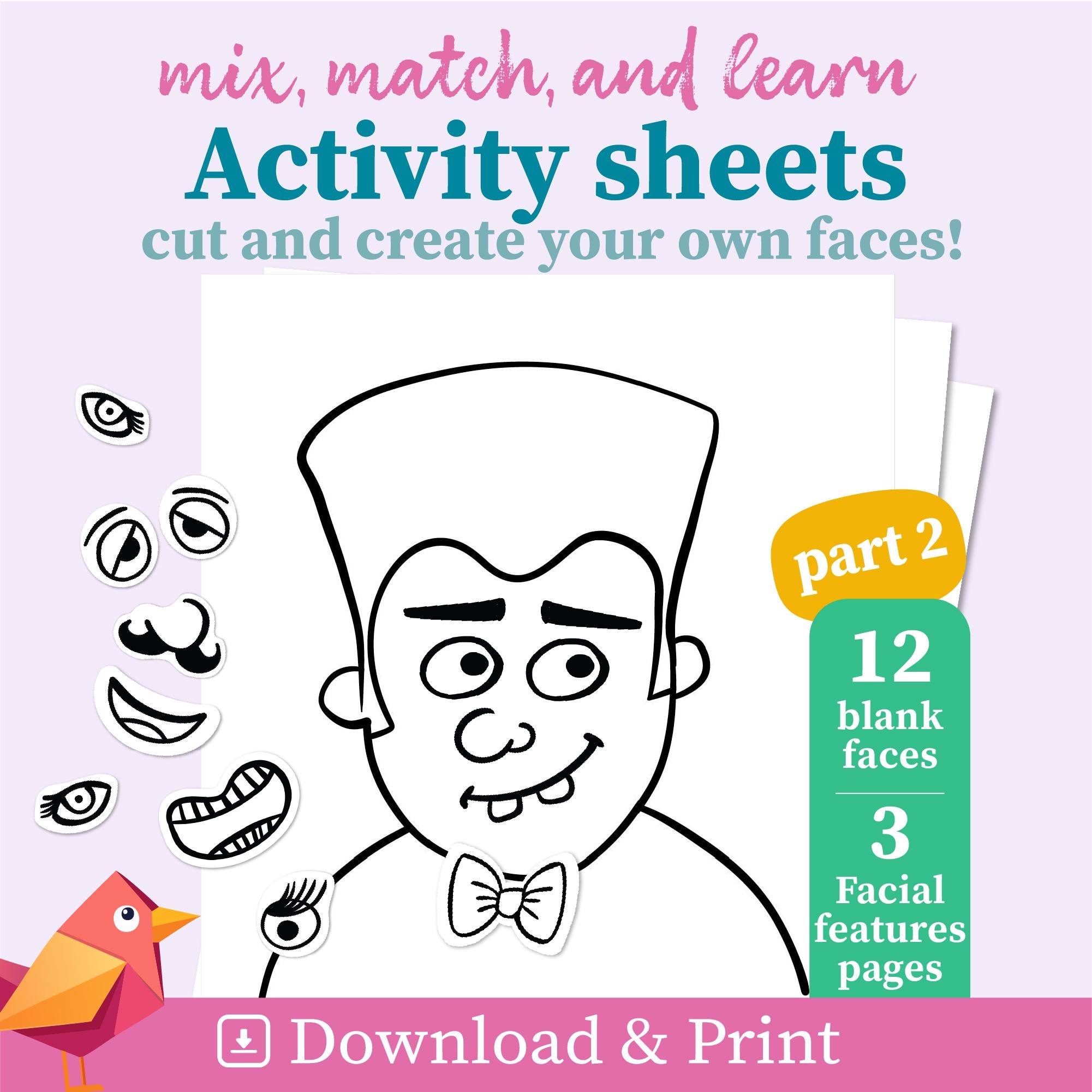 Toddlers Face Activity Sheet Blank Face Printable For Preschool 