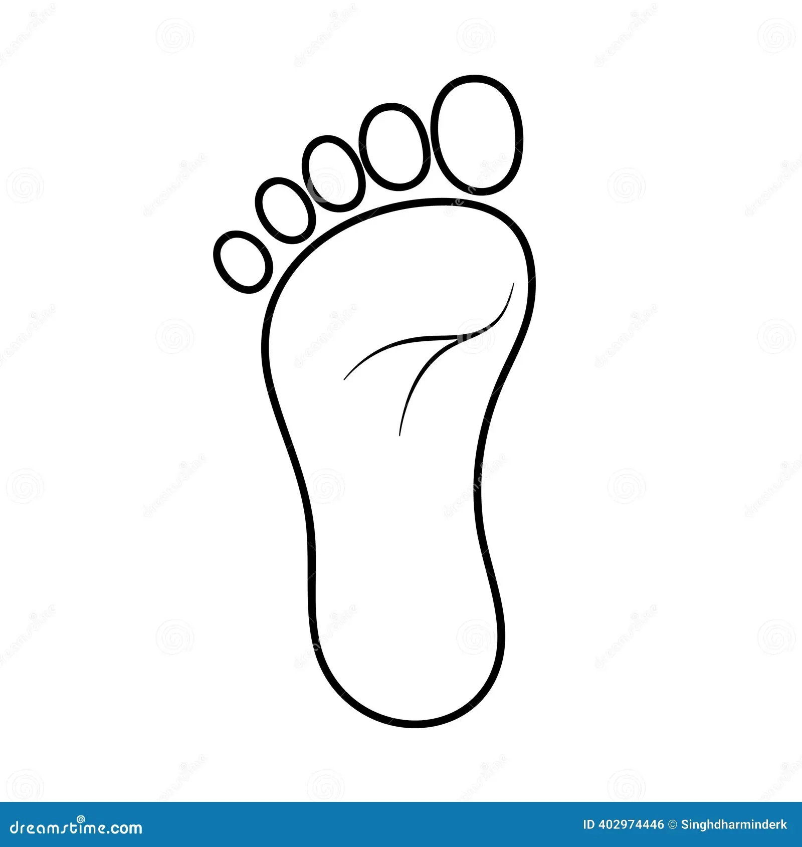 Toes Outline Stock Illustrations 1 052 Toes Outline Stock 