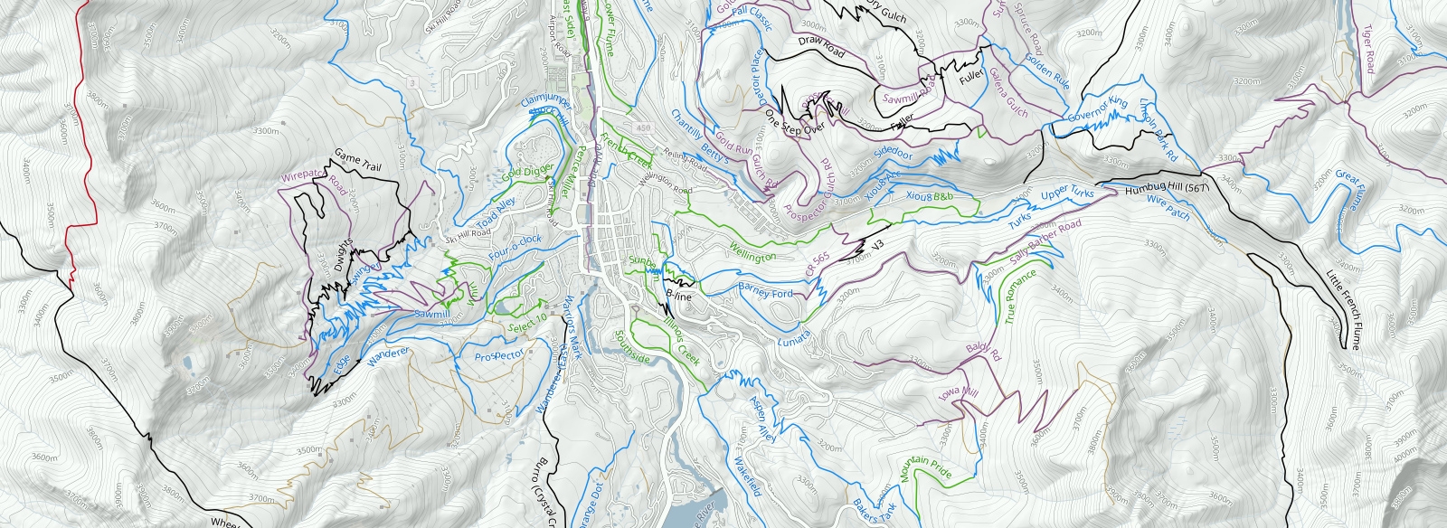 Printable Blank Trail Map