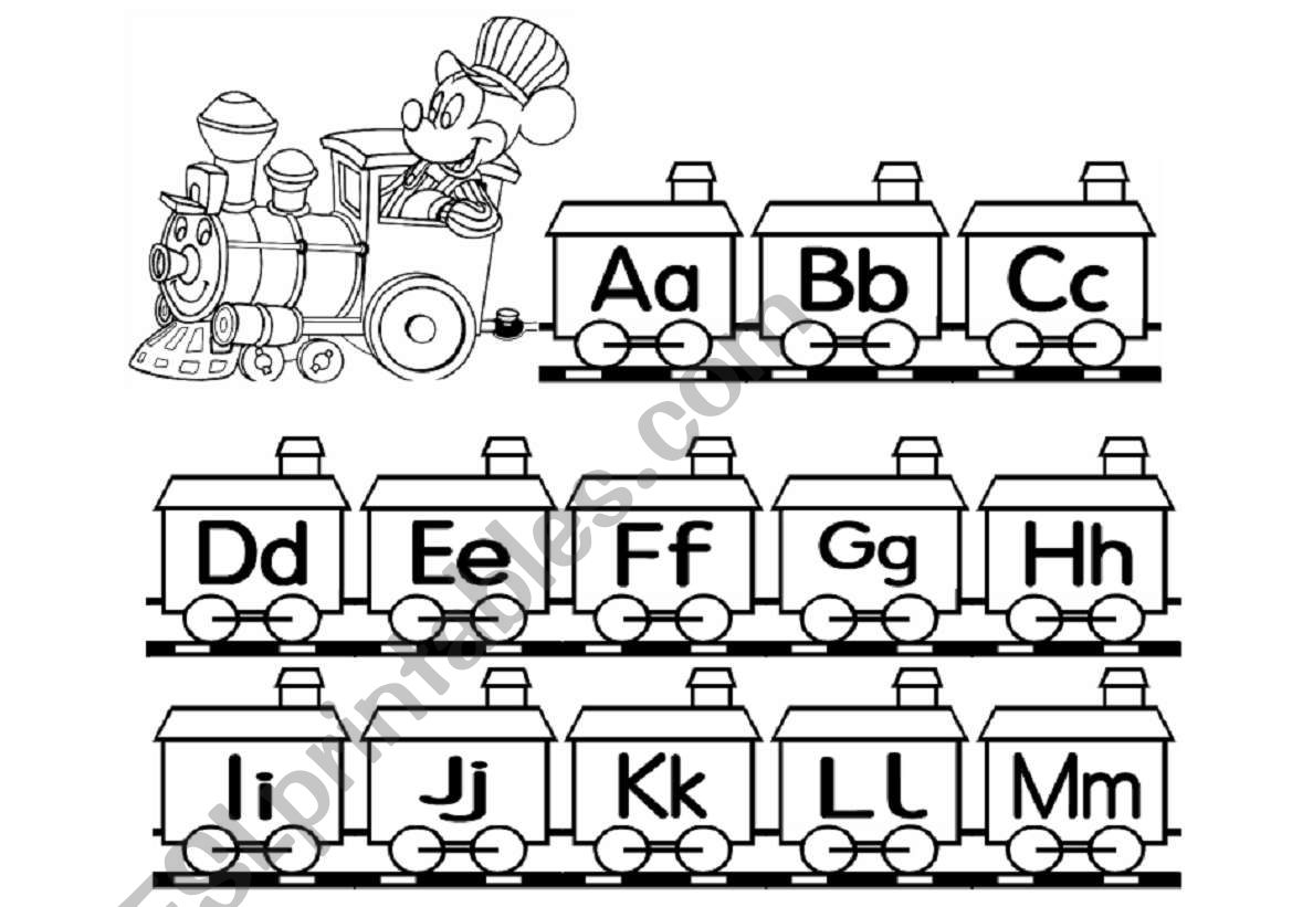 Blank Alphabet Train Printable