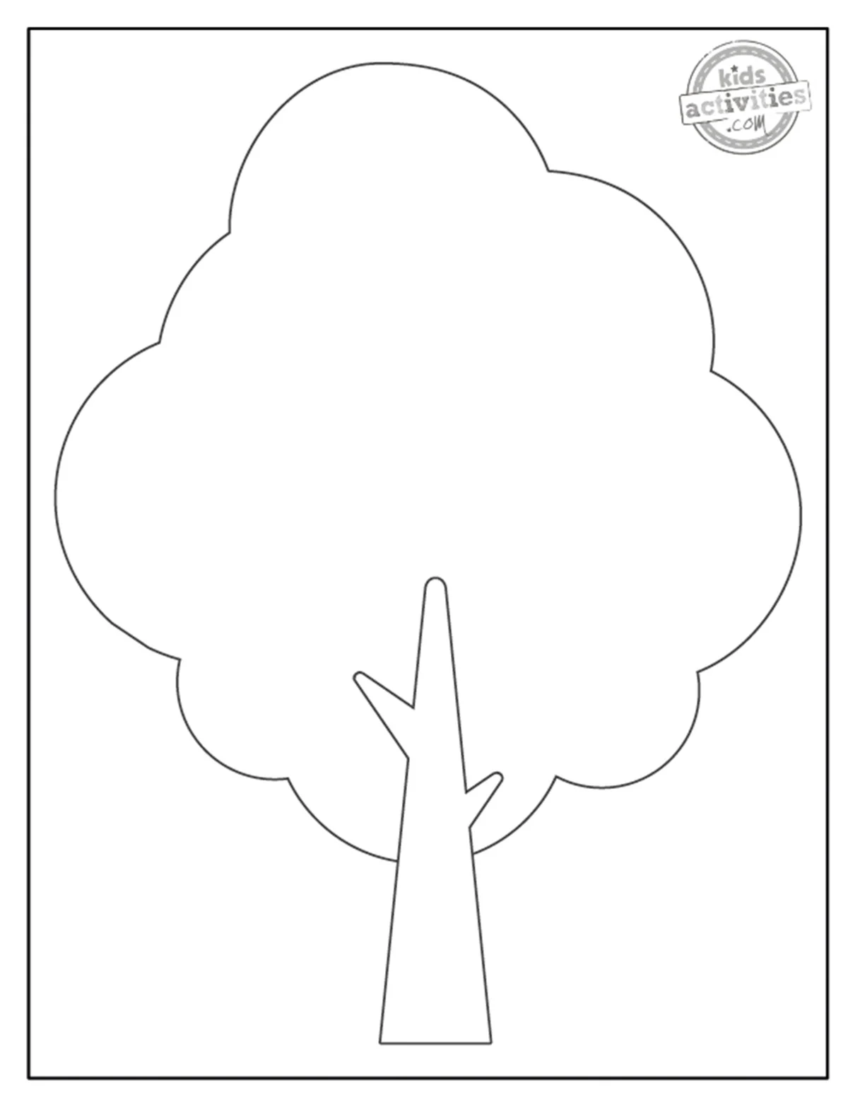 Tree Outline Printable For Kids Kids Activities Blog