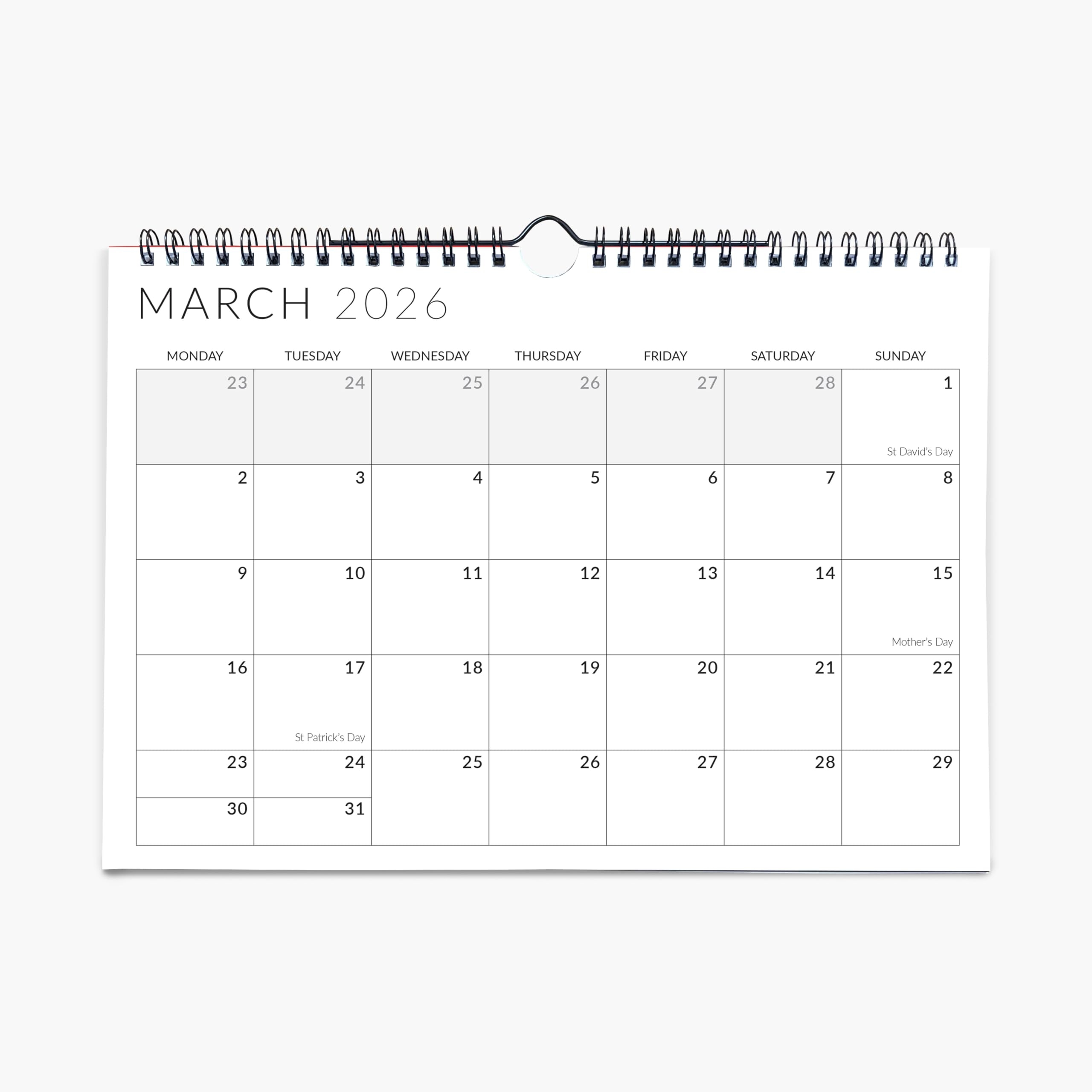 2026-27 Printable Blank Calendar