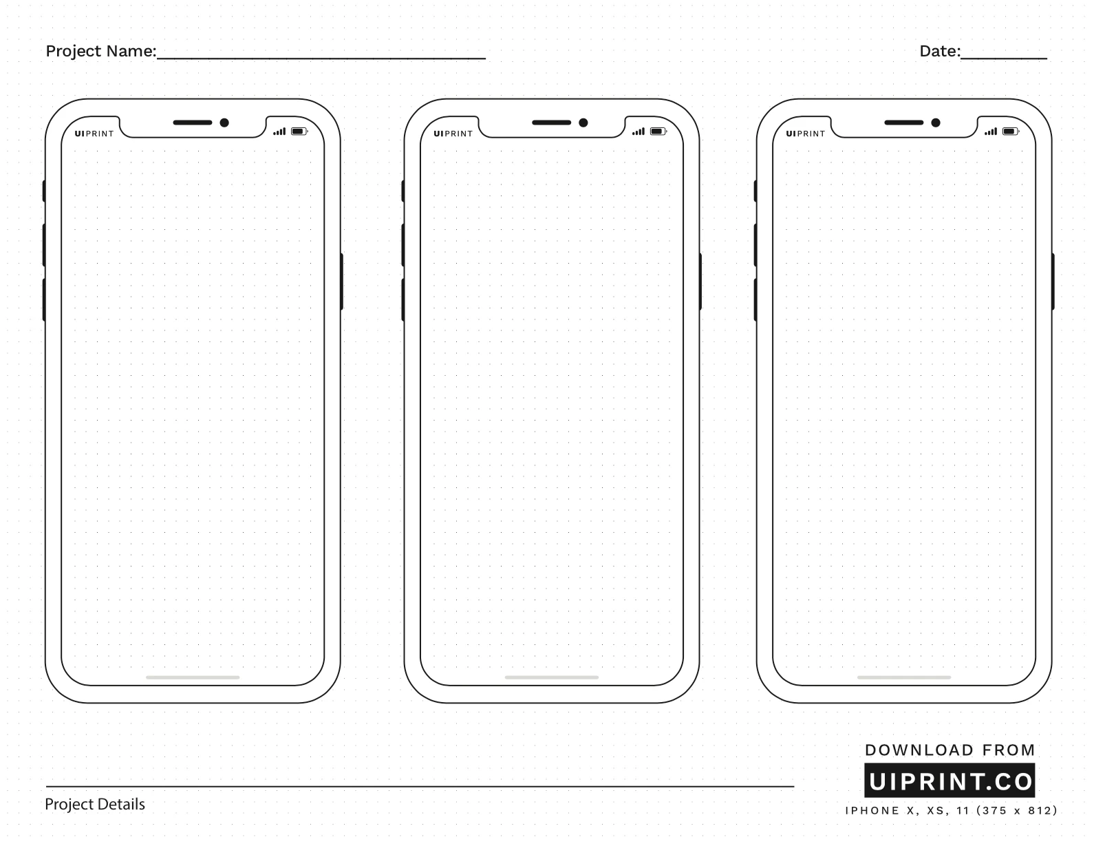 Blank Desktop Wireframe Printable