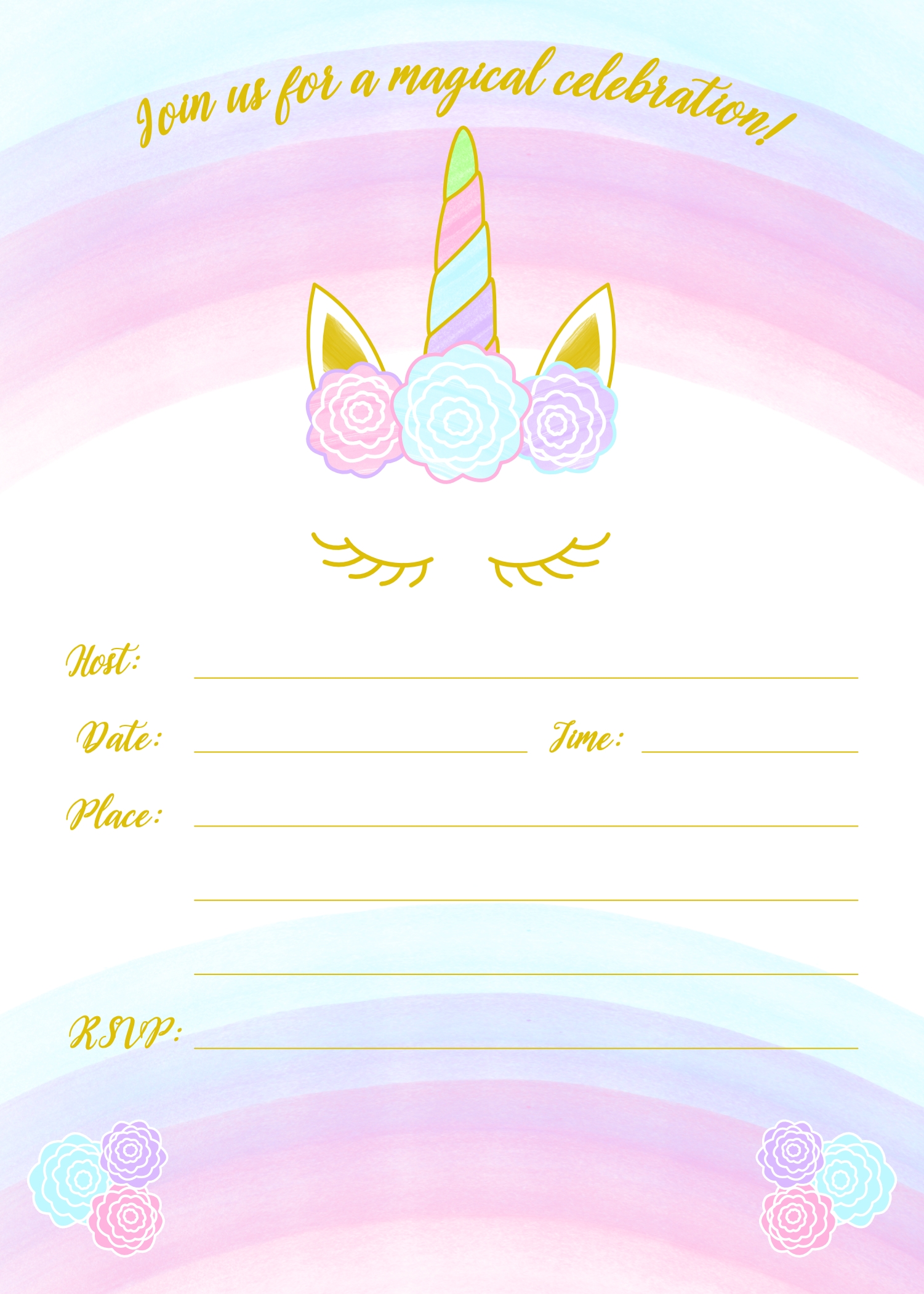Free Printable Blank Invitations Templates