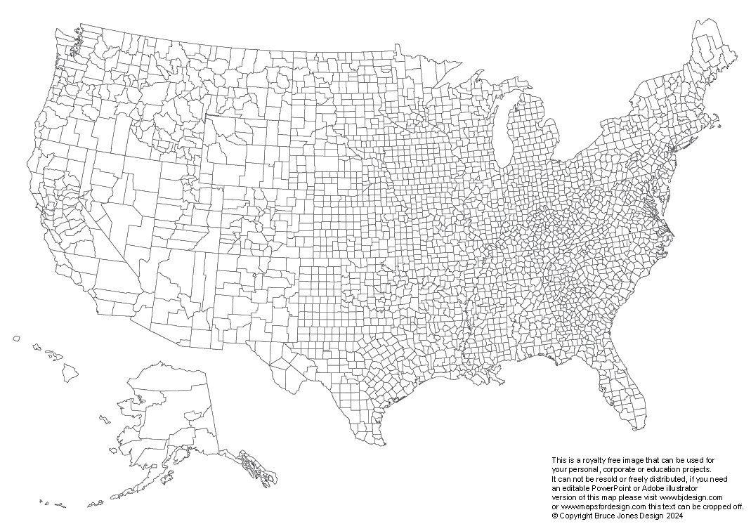 Us State Map Blank Printable