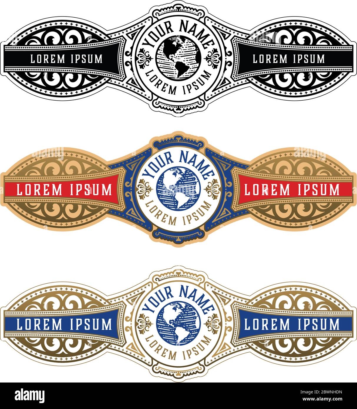 Printable Blank Cuban Cigar Labels