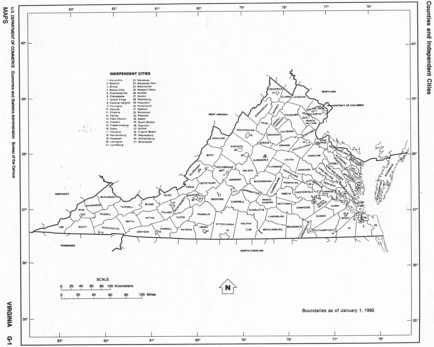 Blank Va Map Printable