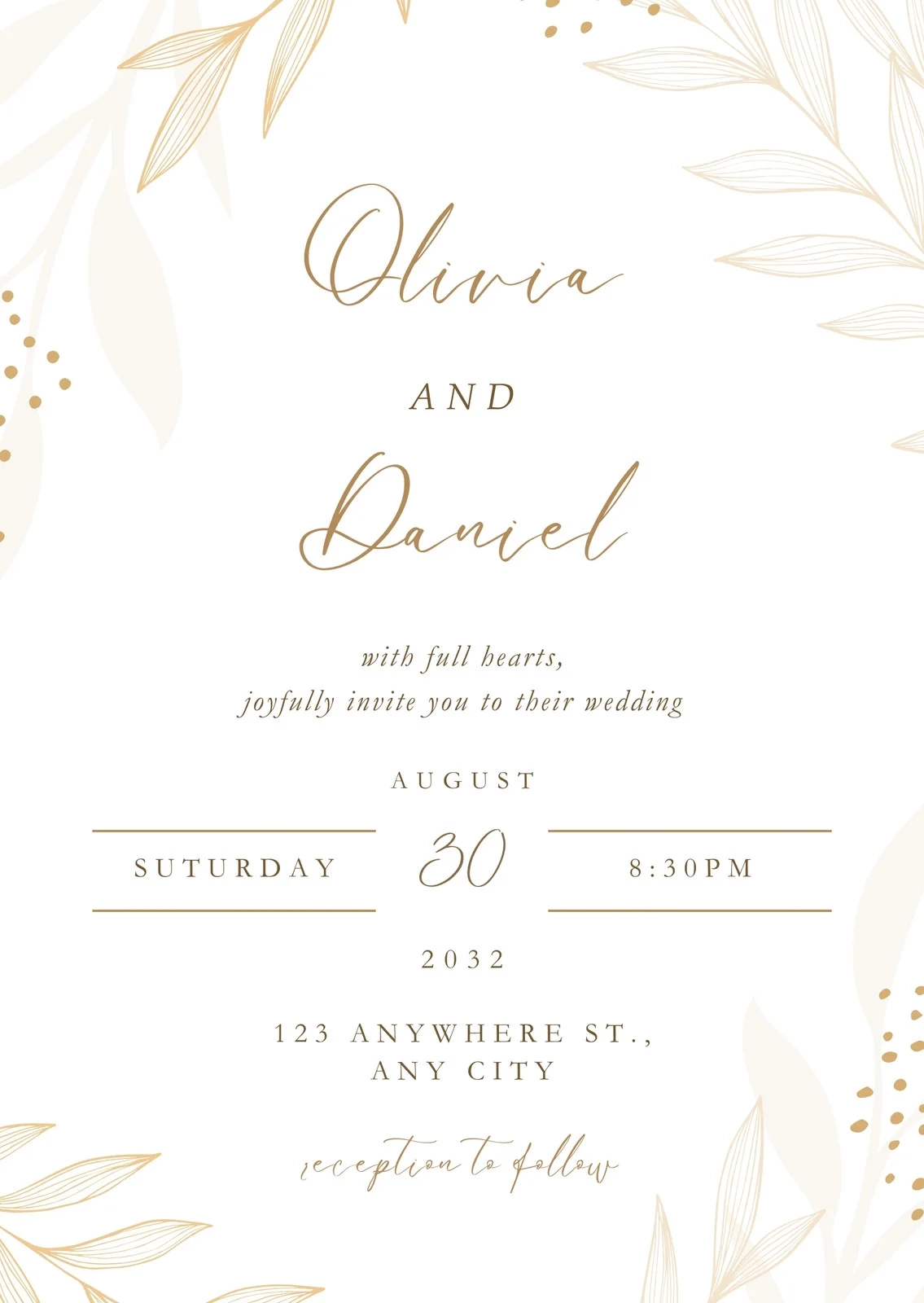 Wedding Invitation Templates To Customize For Free Canva