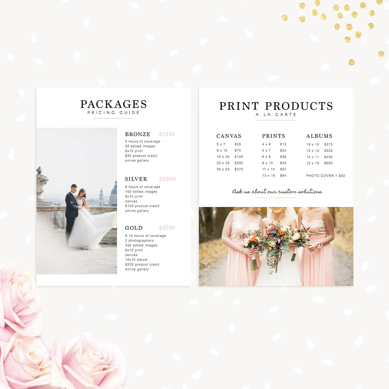 Wedding Photography Magazine Template Strawberry Kit