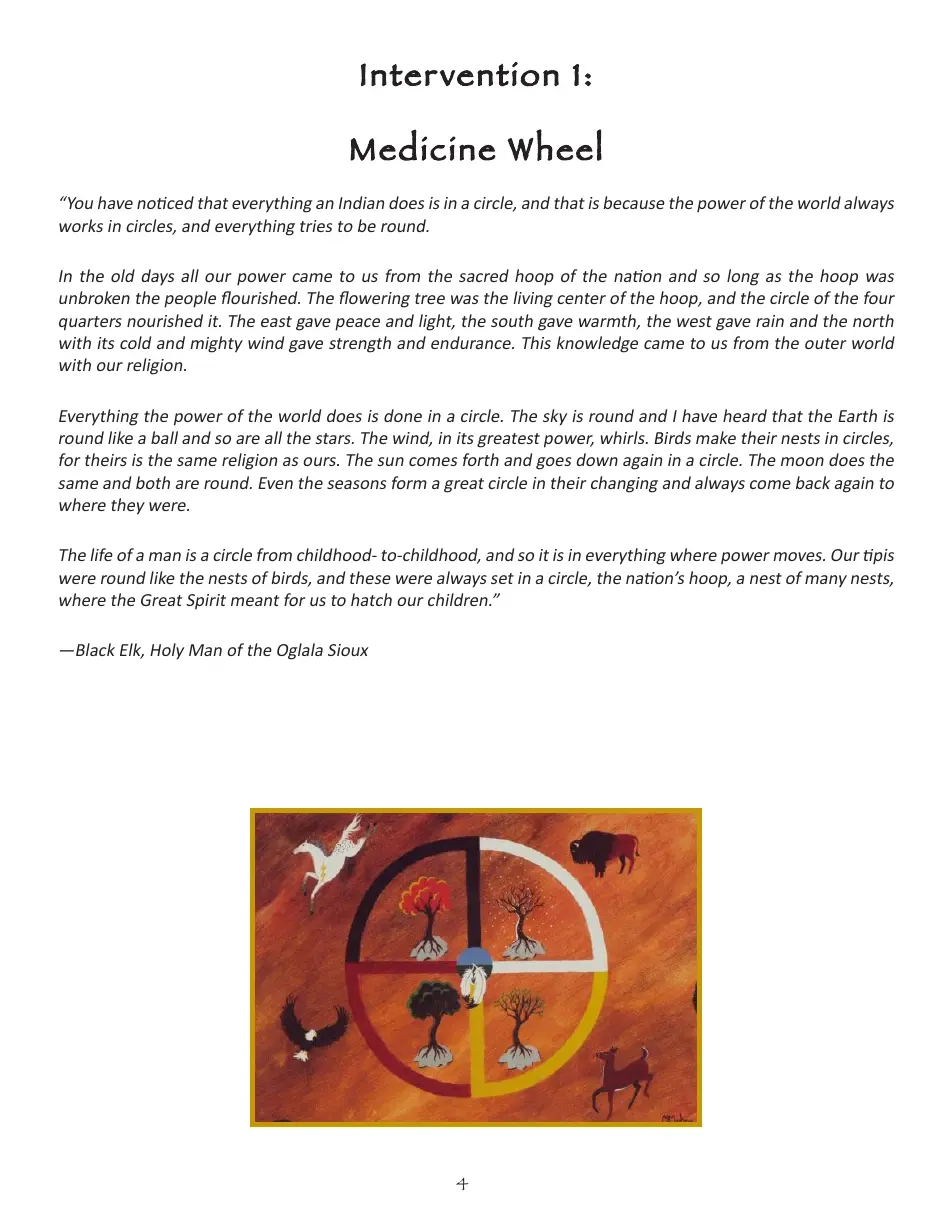 Wheel Of Life Template Medicine Wheel Download Printable PDF 