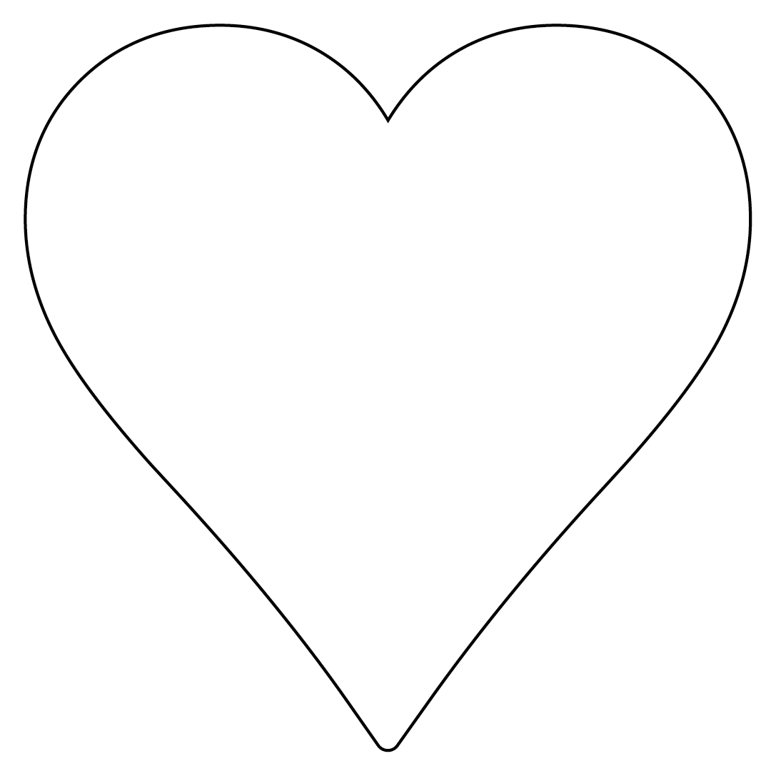 Blank Heart Shaped Stickers Printable