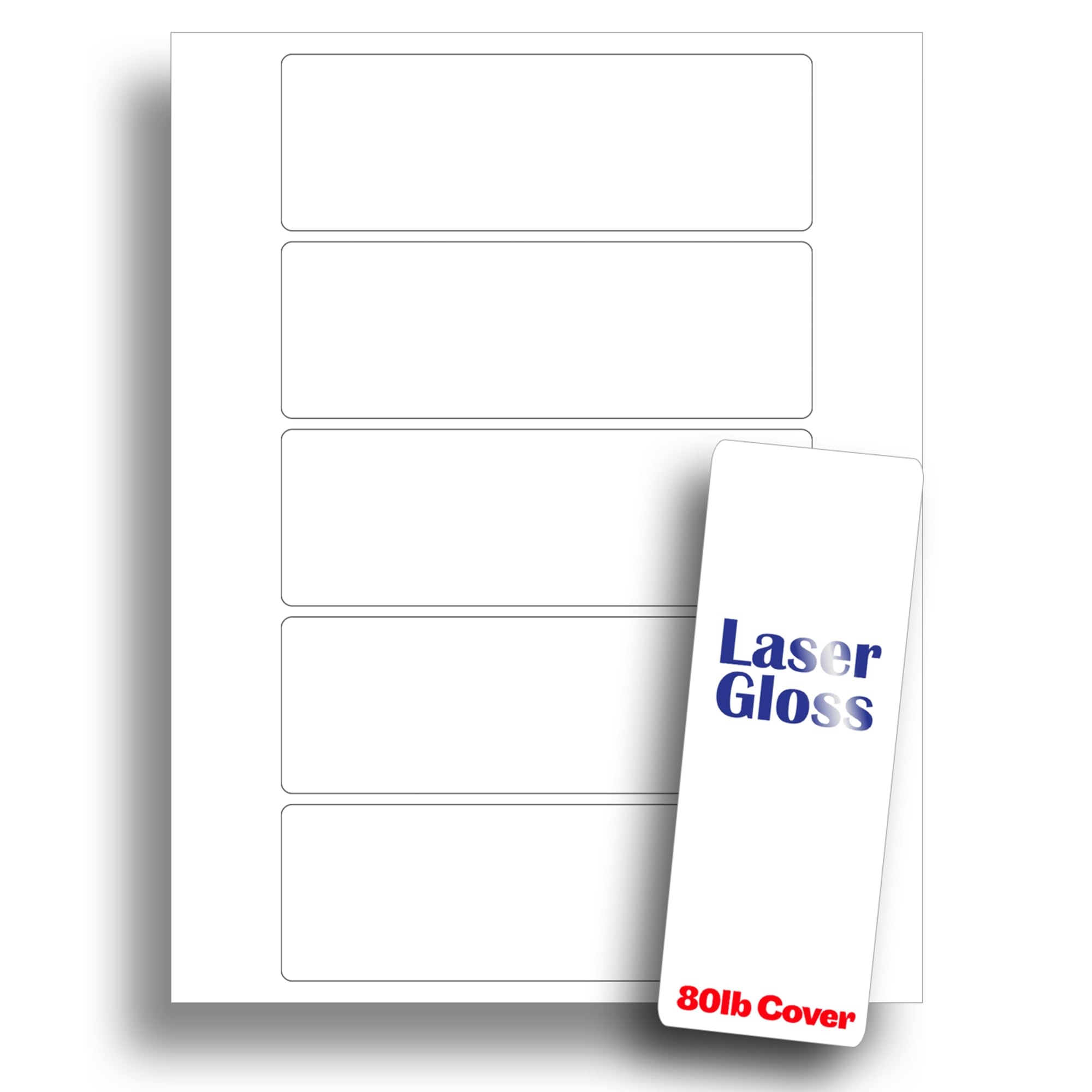 White Single Sided Glossy Printable Bookmarks Blank Laser Printer Heavy Card 2 X 6 Perforated Bookmarks 5 Per Page 25 Sheets 125 Blank Bookmarks 