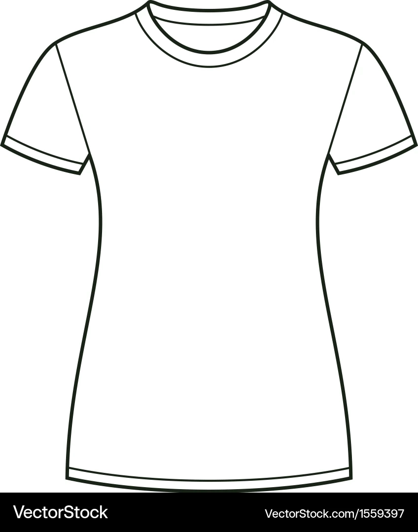 Blank T Shirt Outline Printable