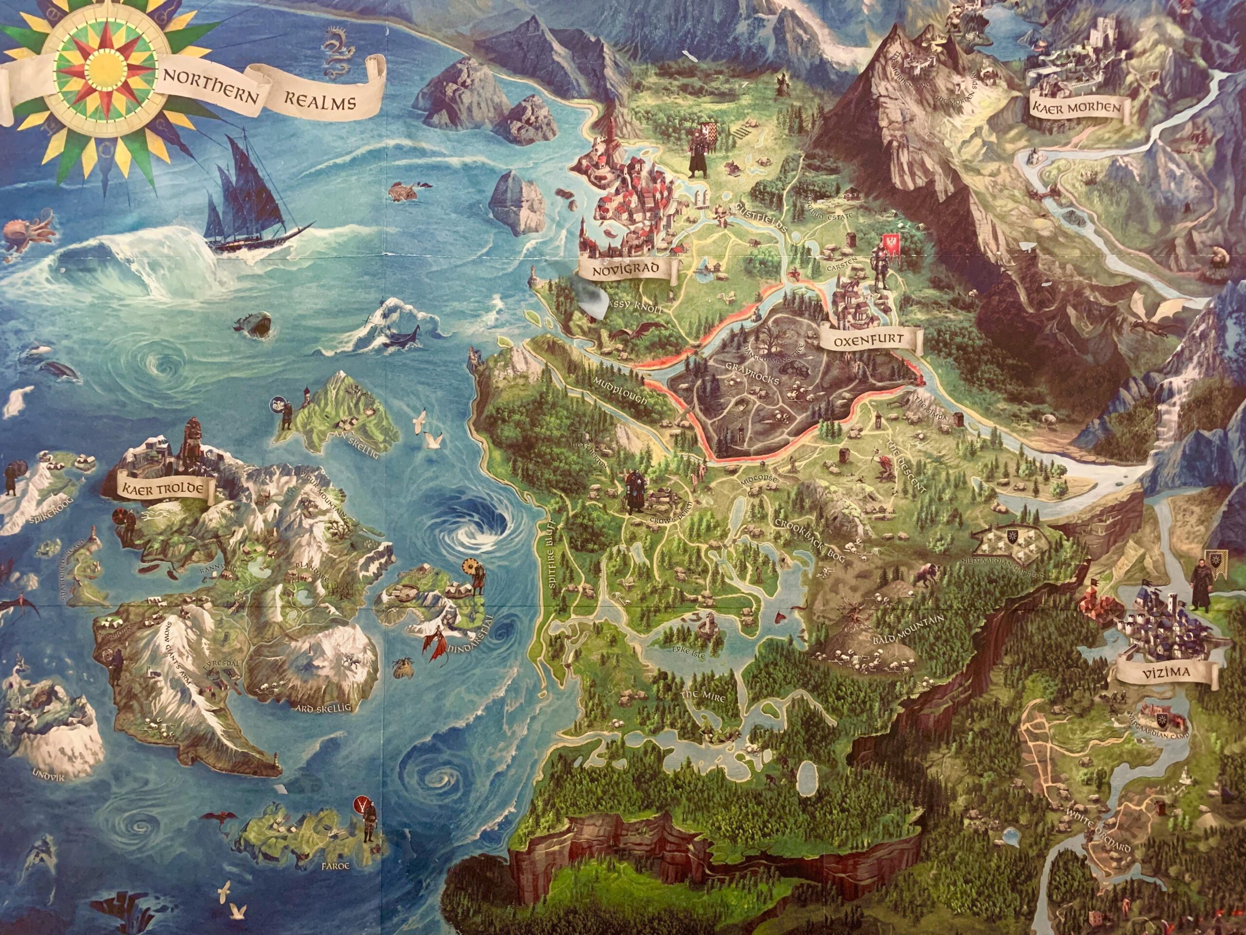 Witcher 3 Map From The Day One Edition I Remember Looking At This 