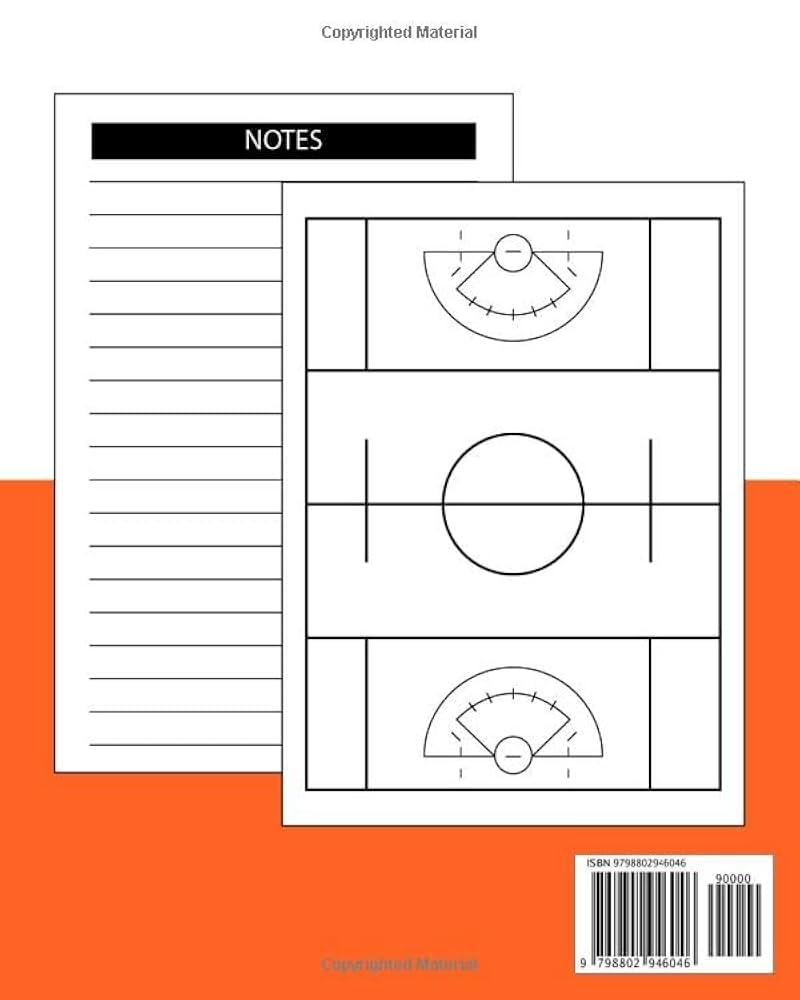 Women s Lacrosse Playbook Coaching Notebook With Blank Field 