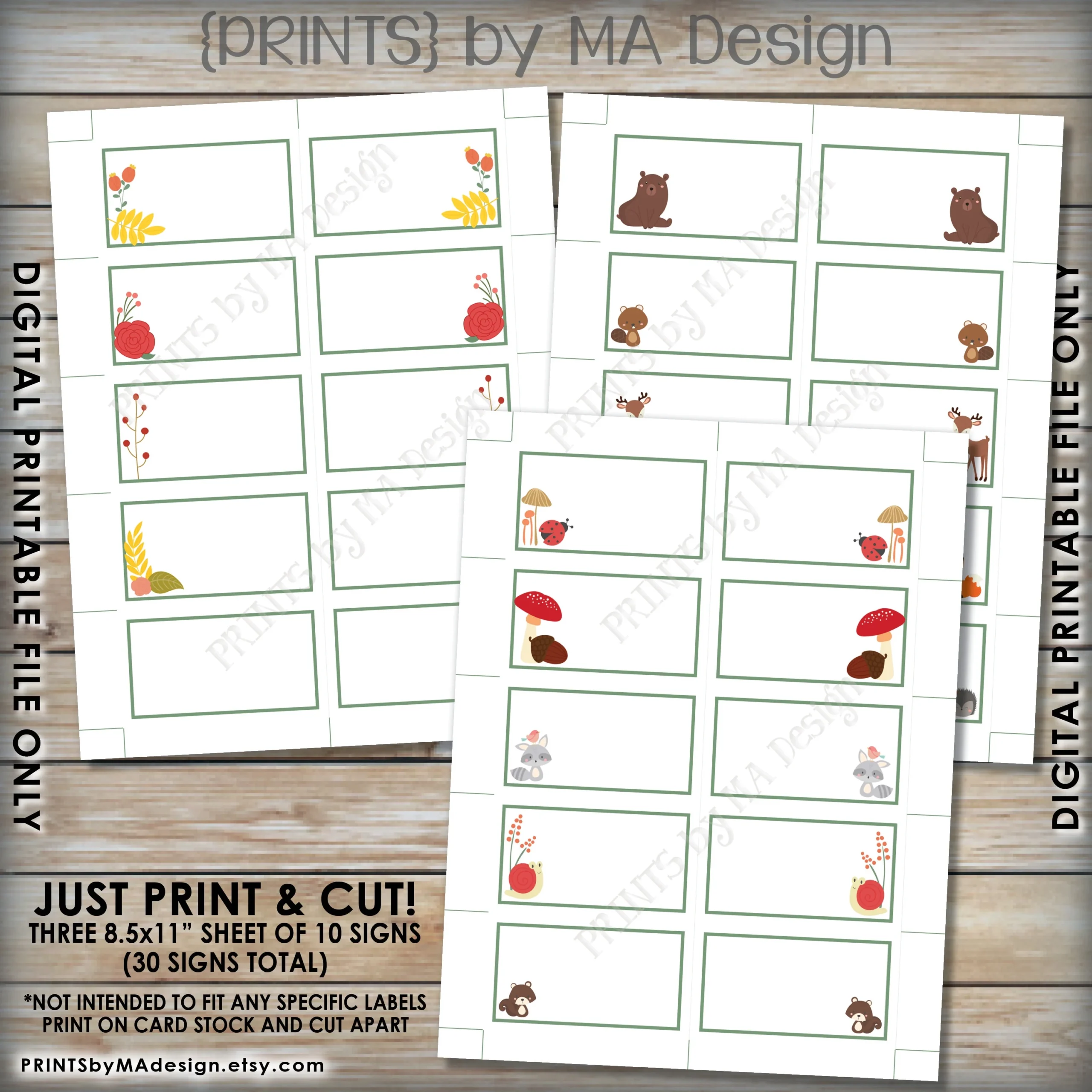 Printable Baby Shower Blank Labels