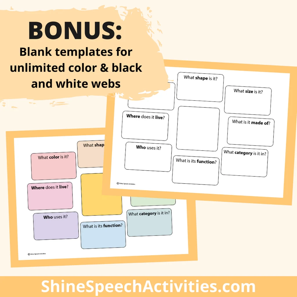 Blank Printable Word Web