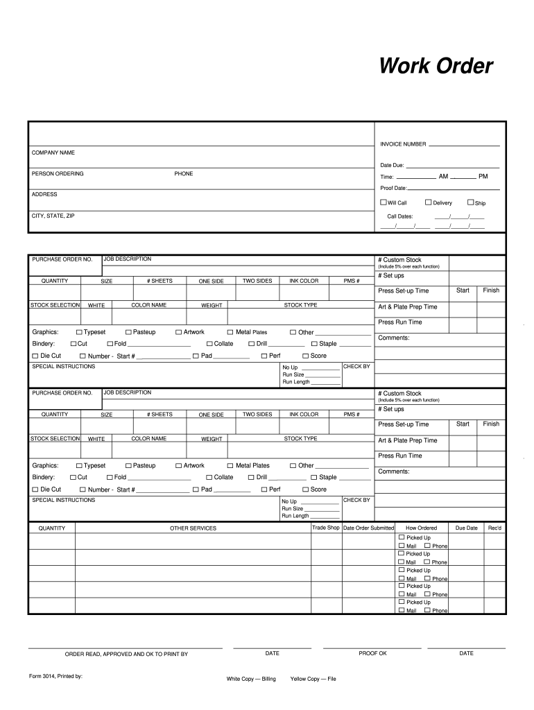 Work Order Format Pdf Free Download Fill Out amp Sign Online DocHub