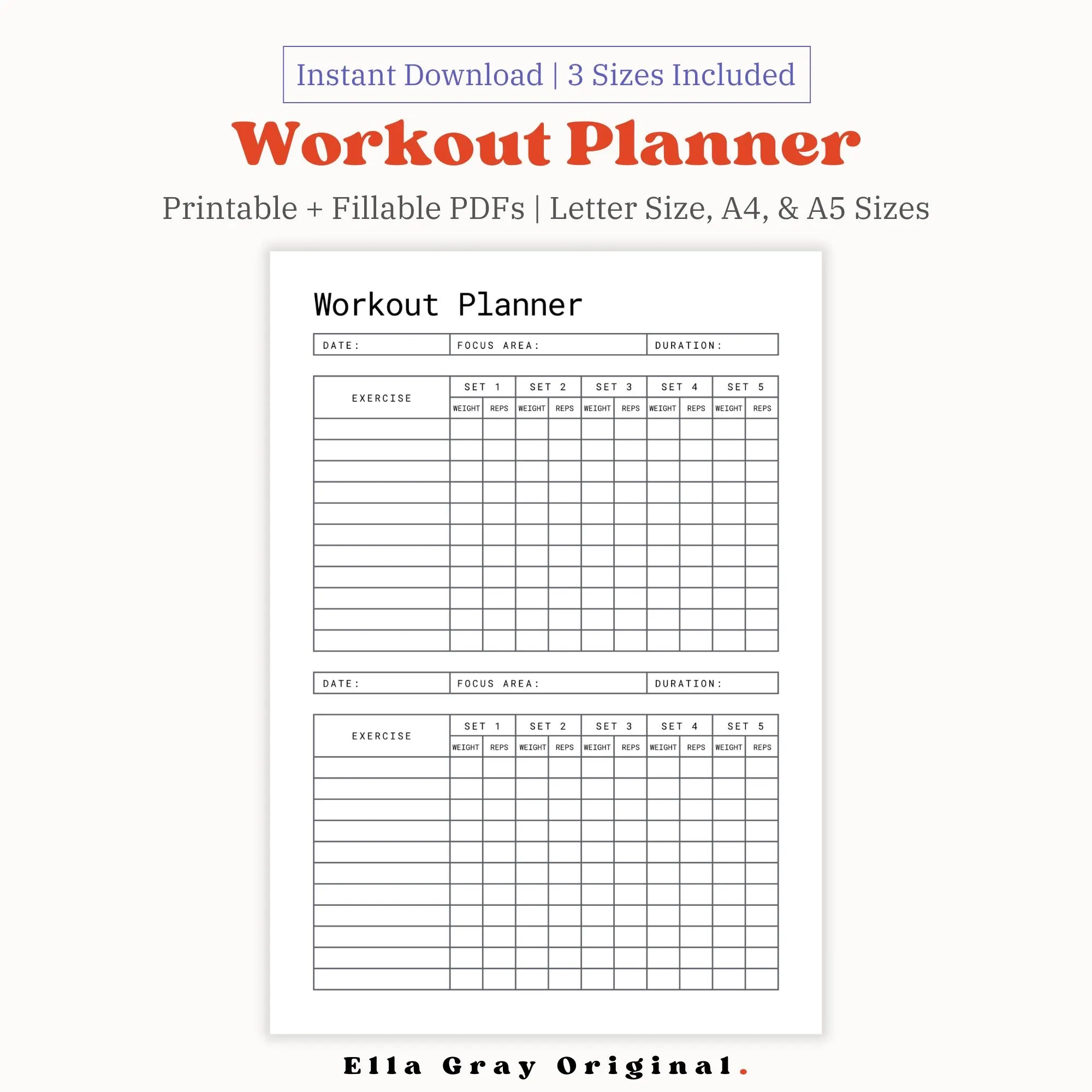 Printable Blank Prop Running Log