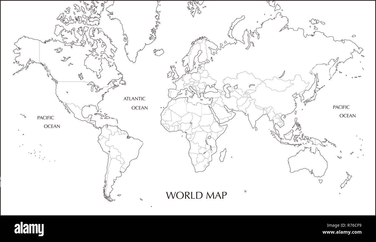 Blank Web Mercator Printable