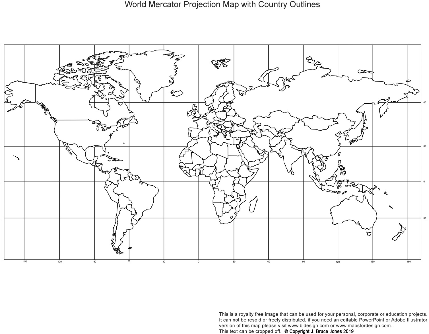 Printable World Map Blank