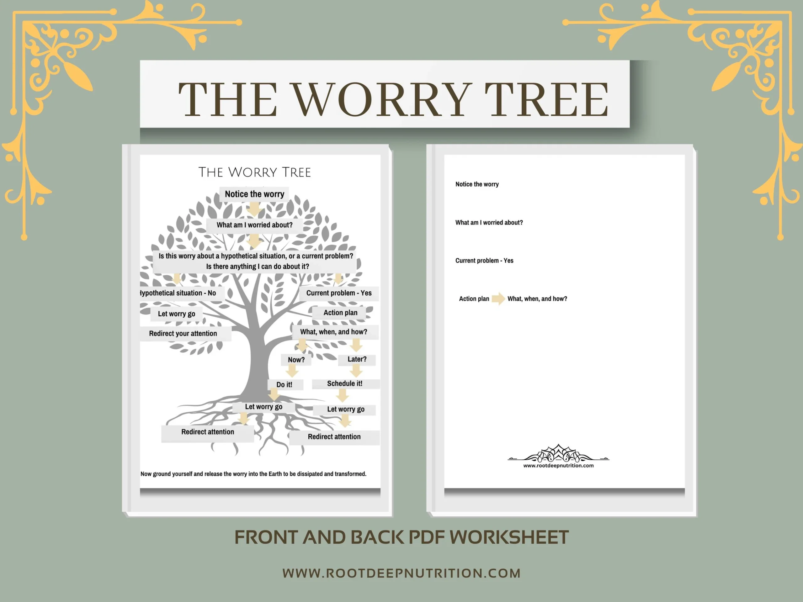 Worry Tree Printable Worksheet