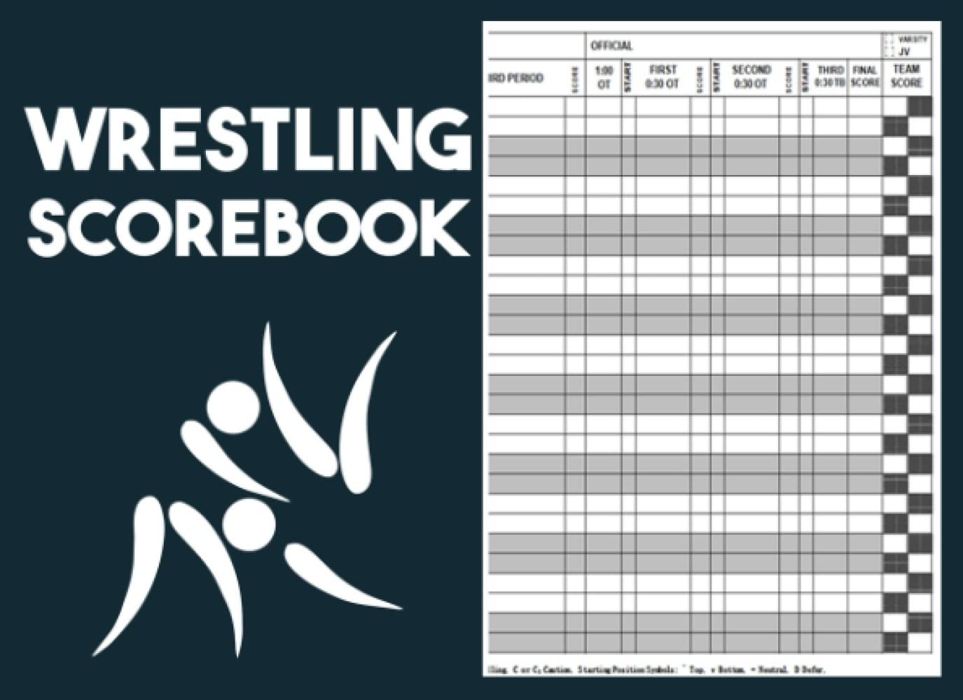 Wrestling Scorebook 100 Wrestling Score Sheets Wrestling Score 