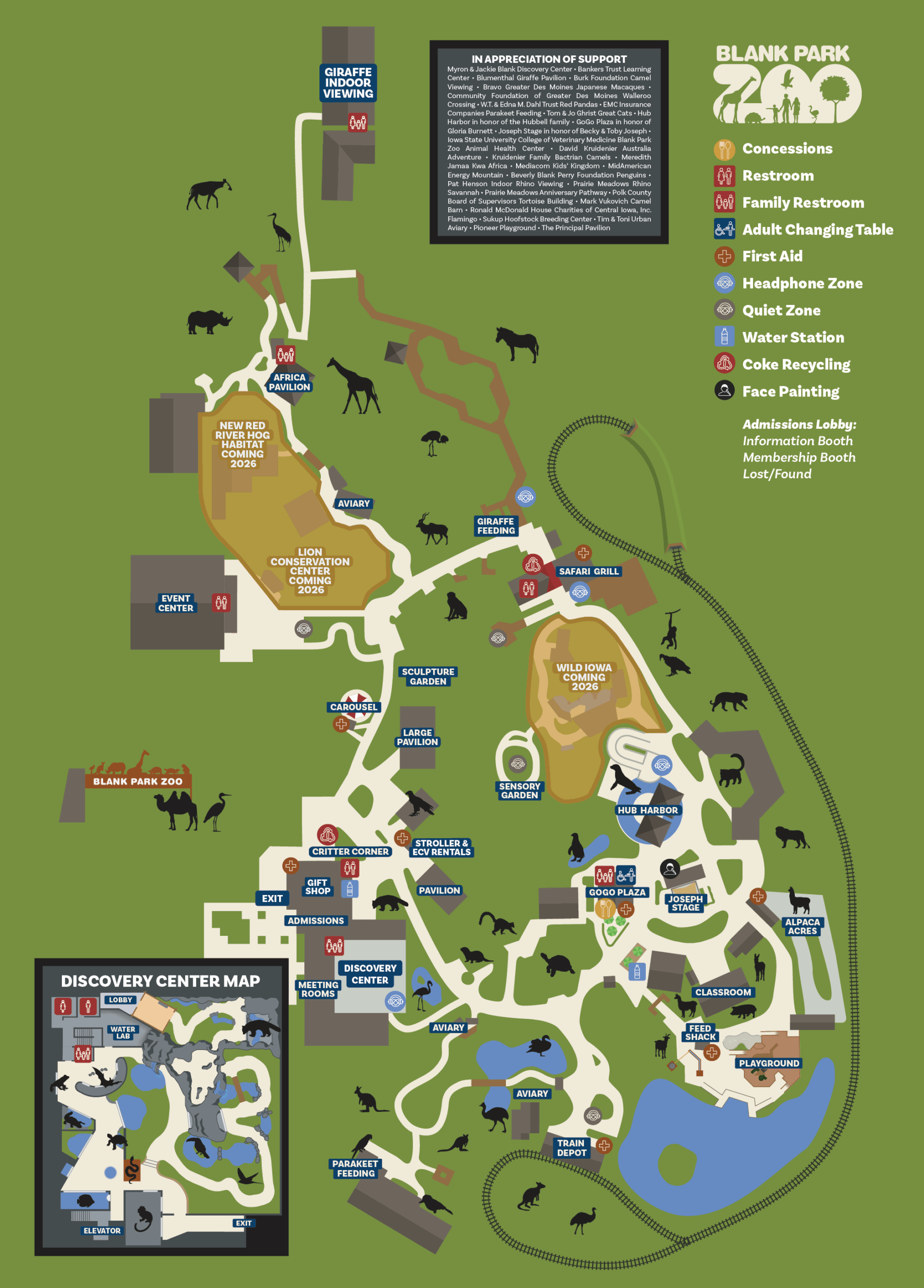 Zoo Map Blank Park Zoo